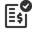 invoice-check icon