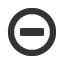 circle-empty-minus icon