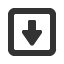 square-empty-download icon