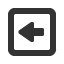 square-empty-left icon