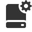 hard-drive-cogwheel icon