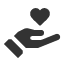 hand-heart icon