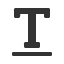 text-underline icon