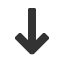 arrow-thin-down icon