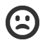 slightly-frowning icon