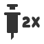 vaccination-two-times icon