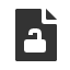 file-unlock icon