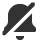bell-off icon
