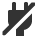 power-cord-plug-off icon