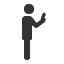 standing-profile-phone icon