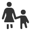woman-parent-child icon