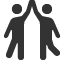 partners-hands-clap icon