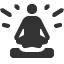 meditation-glowing icon
