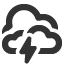 overcast-heavy-thunder icon