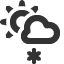 snow-showers-light icon