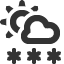 snow-showers-heavy icon
