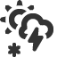 snow-showers-thunder icon