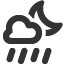 rain-showers-heavy-night icon