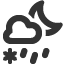 sleet-showers-night icon