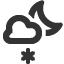 snow-showers-light-night icon
