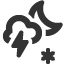 snow-showers-night-thunder icon